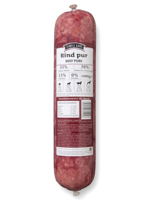 Simple BARF Rind pur 16x1 kg