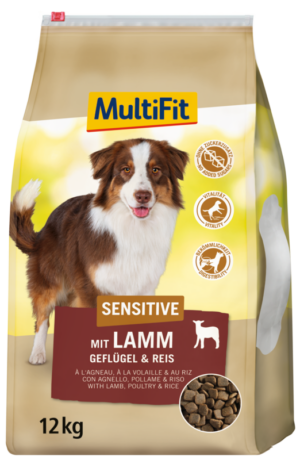MultiFit Sensitive Adult mit Lamm, Geflügel & Reis 12 kg