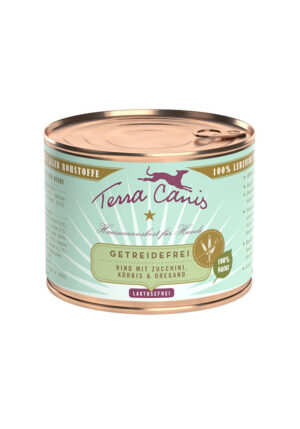 Terra Canis Getreidefrei Adult 12x200g Rind mit Zucchini, Kürbis & Oregano