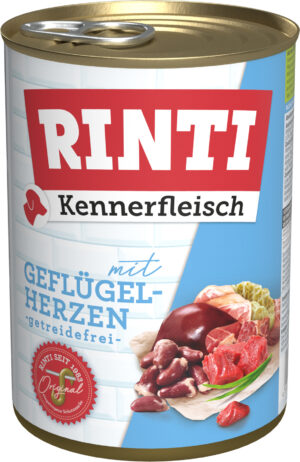 RINTI Kennerfleisch Geflügelherzen 24x400 g