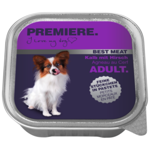 PREMIERE Best Meat Adult Kalb mit Hirsch 16x100 g
