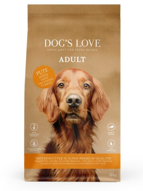 DOG'S LOVE Adult Pute 2x12 kg