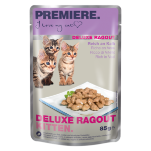 PREMIERE Deluxe Ragout Kitten Reich an Kalb 88x85 g