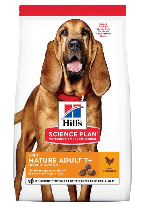 Hill's Science Plan Mature Adult 7+ Senior Light mit Huhn 14 kg