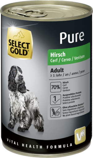 SELECT GOLD Pure Adult Hirsch 12x400 g