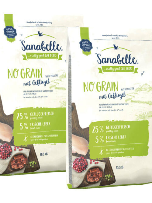 Sanabelle No Grain Geflügel 2x10 kg