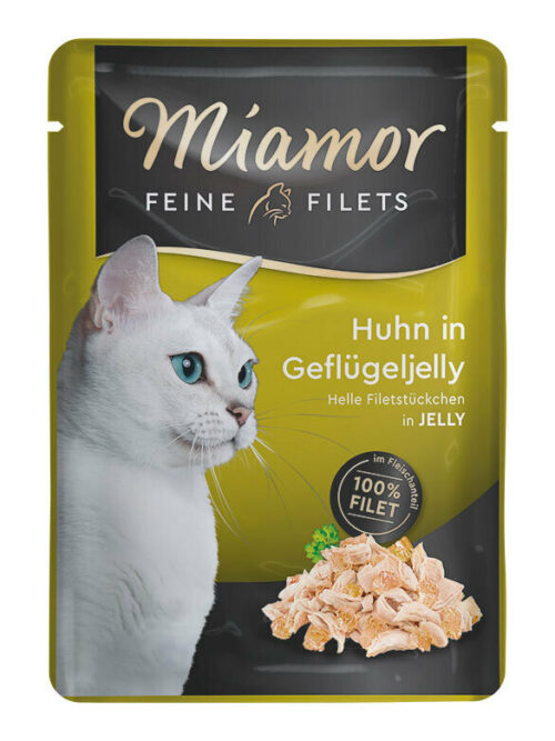 Miamor Feine Filets in Jelly Huhn in Geflügeljelly 24x100 g