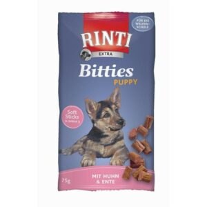 RINTI Bitties Puppy 16x75g Huhn und Ente