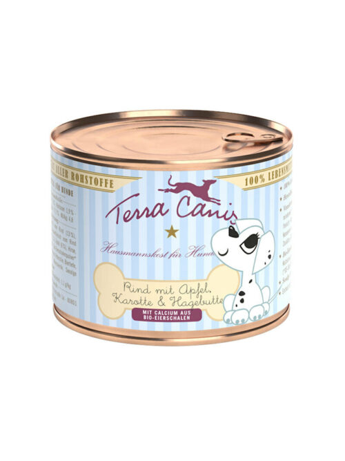 Terra Canis Welpe 12x200g Rind mit Apfel, Karotte & Hagebutte