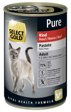 SELECT GOLD Pure Adult Paté Rind 12x400 g
