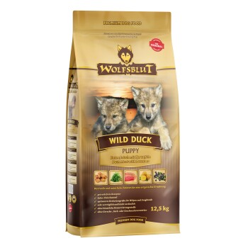 WOLFSBLUT Puppy Wild Duck Entenfleisch mit Kartoffel 12,5 kg