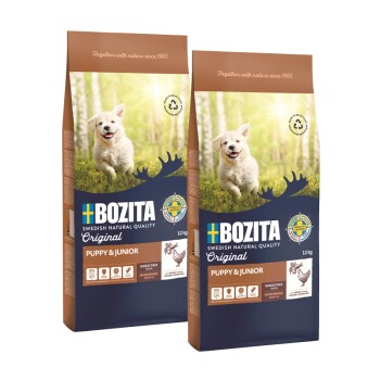 BOZITA Dog Original Puppy & Junior 2x12 kg