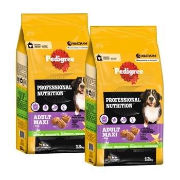 Pedigree Professional Nutrition Adult Maxi >25kg mit Geflügel und Gemüse 2x12 kg
