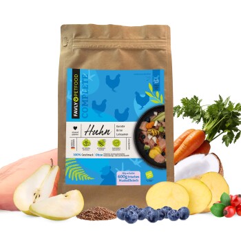 FAVLY Petfood Trockenfutter Huhn mit Karotte, Birne & Leinsamen (adult) 2x3 kg