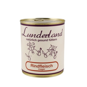 Lunderland Reinfleisch-Dose Rindfleisch mager 6x800 g