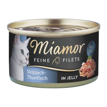 Miamor Feine Filets in Jelly Skipjack-Thunfisch 24x100 g