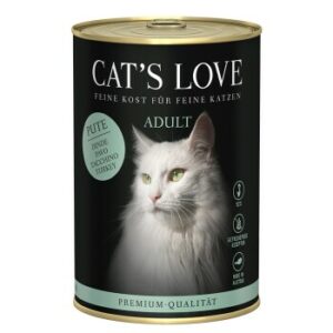 CAT'S LOVE Nassfutter Katze Adult Pute pur 12x400 g