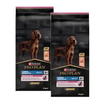 PRO PLAN Large Athletic Adult Sensitive Skin 2x14 kg
