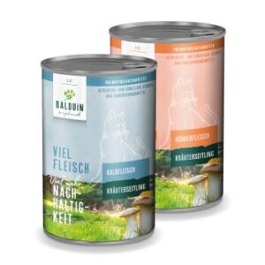 BALDUiN Katze Mix- Paket 3 Kalb & Huhn 12x400g
