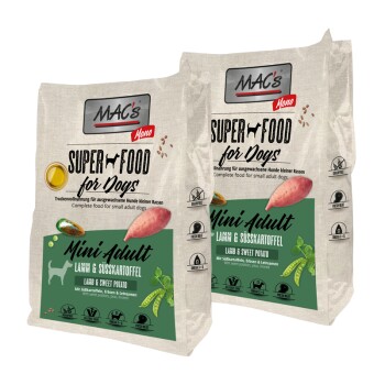 MAC's Dog Mono Mini Adult Trockenfutter Lamm & Süßkartoffel 2x3 kg