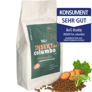 BeG Buddy Trockenfutter Insekten Hund, hypoallergenes Insektenfutter - glutenfrei & sensitive, 4 kg