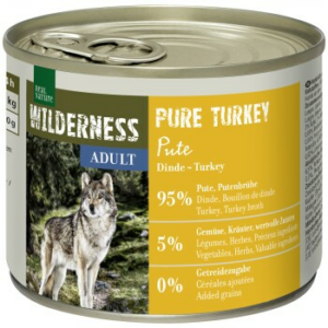 REAL NATURE WILDERNESS Nassfutter für Hunde Adult Pure Turkey 6x200 g