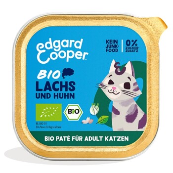 Edgard & Cooper Edgard&Cooper Nassfutter Katze Adult Paté Bio Lachs & Huhn 32x85 g