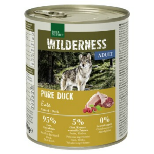 REAL NATURE WILDERNESS Nassfutter für Hunde Adult Pure Duck 12x800 g