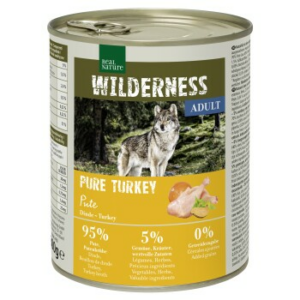 REAL NATURE WILDERNESS Nassfutter für Hunde Adult Pure Turkey 6x800 g