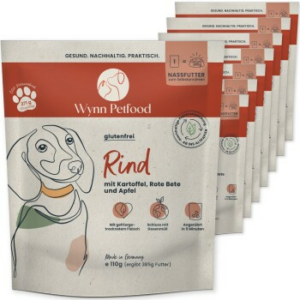Wynn Petfood Nassfutter zum Anrühren Rindermenü 8 x 400g