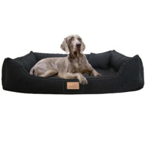 Tierlando ® Orthopädisches Hundebett Maddox Soft Editon Hundesofa schwarz 1 m, 25 cm, 75 cm