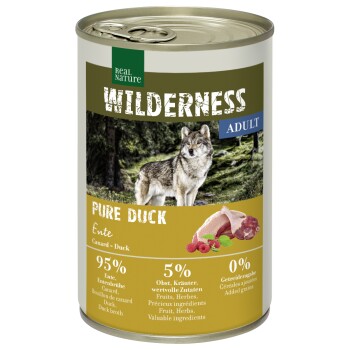 REAL NATURE WILDERNESS Nassfutter für Hunde Adult Pure Duck 24x400 g