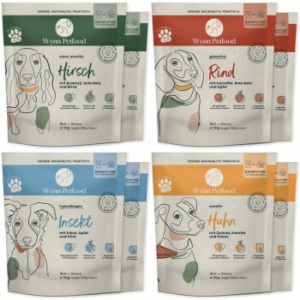 Wynn Petfood Nassfutter zum Anrühren Probierpaket 8 x 385g
