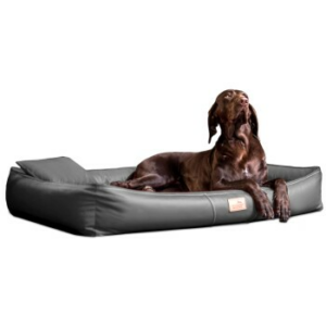 Tierlando ® CLIFFORD LATEX Orthopädische Hundematratze schwarz/ graphit 85 cm, 16 cm, 60 cm