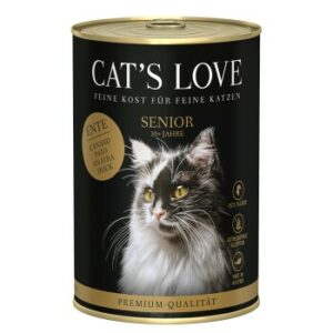 CAT'S LOVE Nassfutter Katze Senior Ente 24x400 g