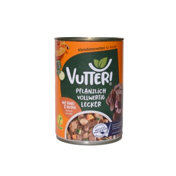 Vutter! schmeckt Wie Rind & Huhn 24x400 g