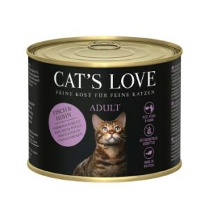 CAT'S LOVE Nassfutter Katze Adult Fisch & Huhn 24x200 g