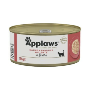 Applaws Nassfutter Katze Adult in Brühe Hühnerbrust mit Ente 48x156 g