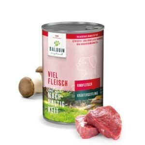 BALDUiN Hund Rind & Kräuterseitling 12x400g