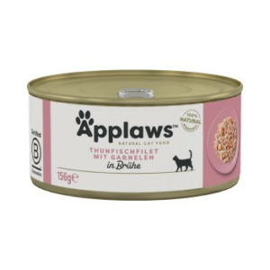 Applaws Nassfutter Katze Adult in Brühe Thunfisch mit Garnelen 48x156 g