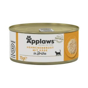 Applaws Nassfutter Katze Adult in Brühe Hühnerbrust mit Käse 96x70 g