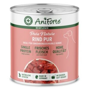 AniForte Nassfutter Rind Pur (6 x 400g) 4,8 kg