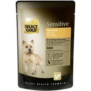 SELECT GOLD Nassfutter Hund Sensitive Adult Huhn mit Reis 48x100 g
