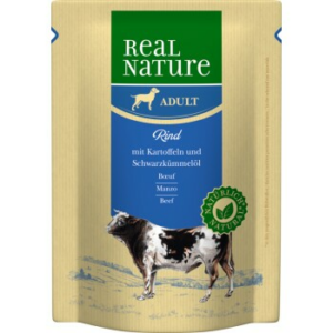 REAL NATURE Adult Pouches Rind mit Kartoffel 12x300 g