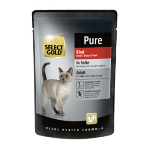 SELECT GOLD Adult Pure in Soße Rind 24x85 g