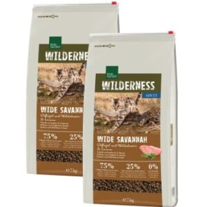 REAL NATURE WILDERNESS Adult Wide Savannah Geflügel mit Wildschwein und Lamm 2x7 kg