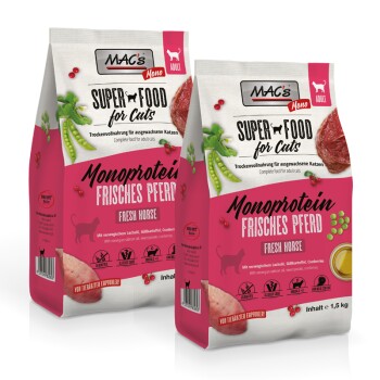MAC's Cat Adult Trockenfutter Mono frisches Pferd 2x1,5 kg