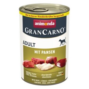 animonda GranCarno Original Nassfutter Hund Adult, Pansen 24x400 g