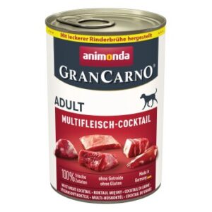 animonda GranCarno Original Nassfutter Hund Adult, Multifleisch Cocktail 24x400 g
