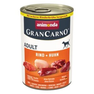 animonda GranCarno Original Nassfutter Hund Adult, Rind und Huhn 6x400 g